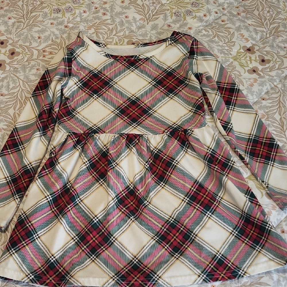 The Children's Place Holiday Plaid Dress- Size 5/6